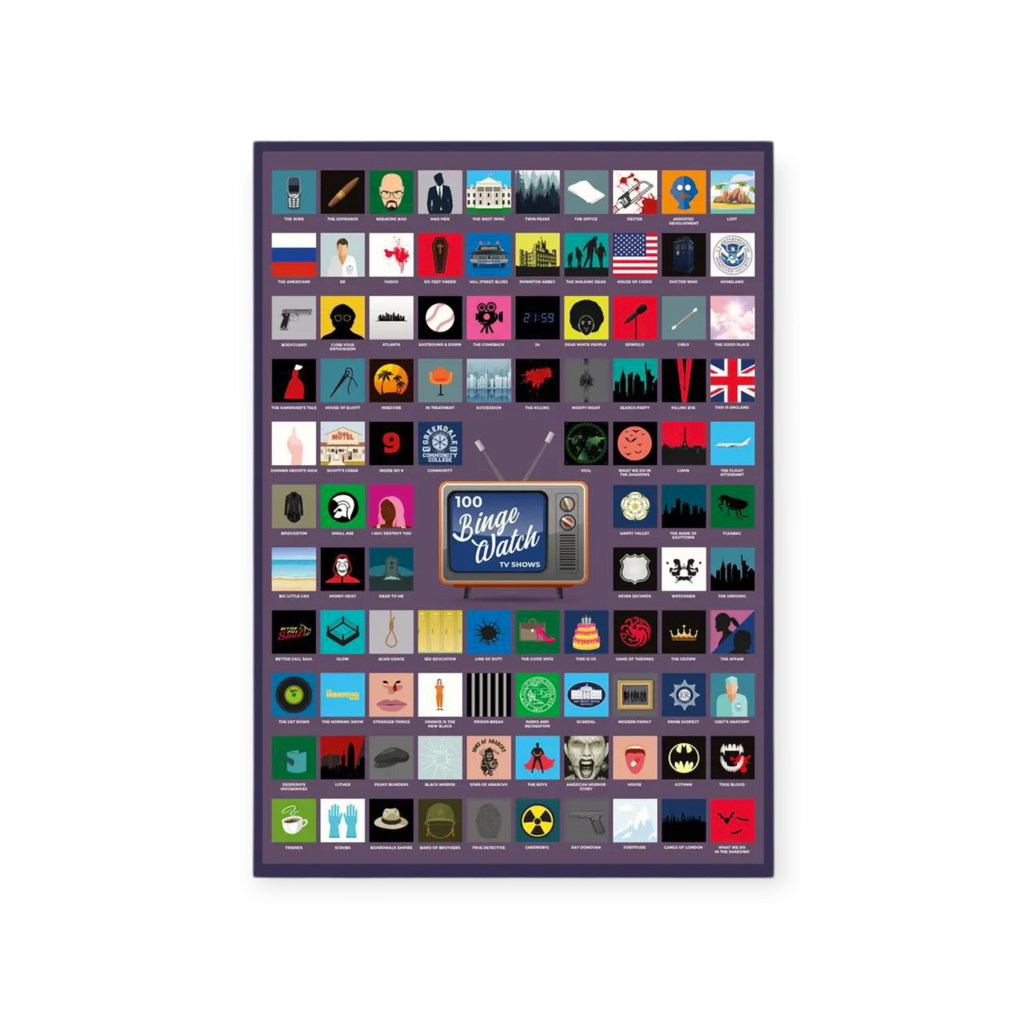 Scratch-off poster – 100 cult series