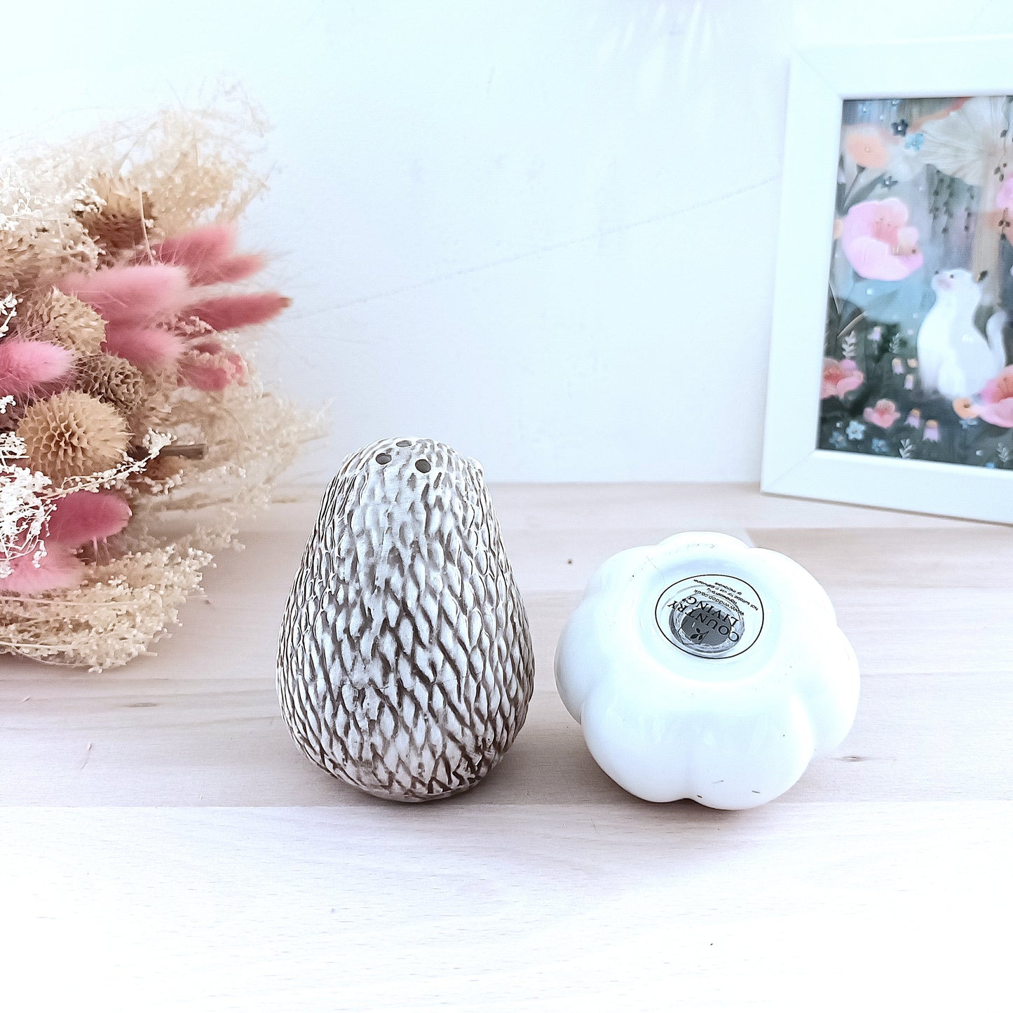 Duo Salière & Poivrière Hérisson & Citrouille – Champêtre & Authentique