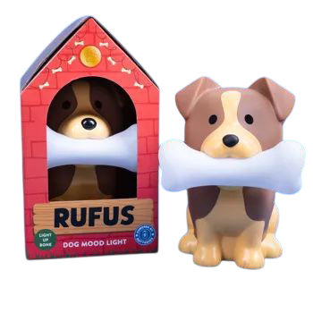 Lampe d’ambiance « Rufus le chien » – Os lumineux