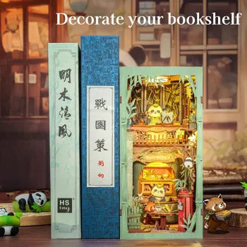 Book Nook en bois LED Panda – Kit DIY 235 pièces