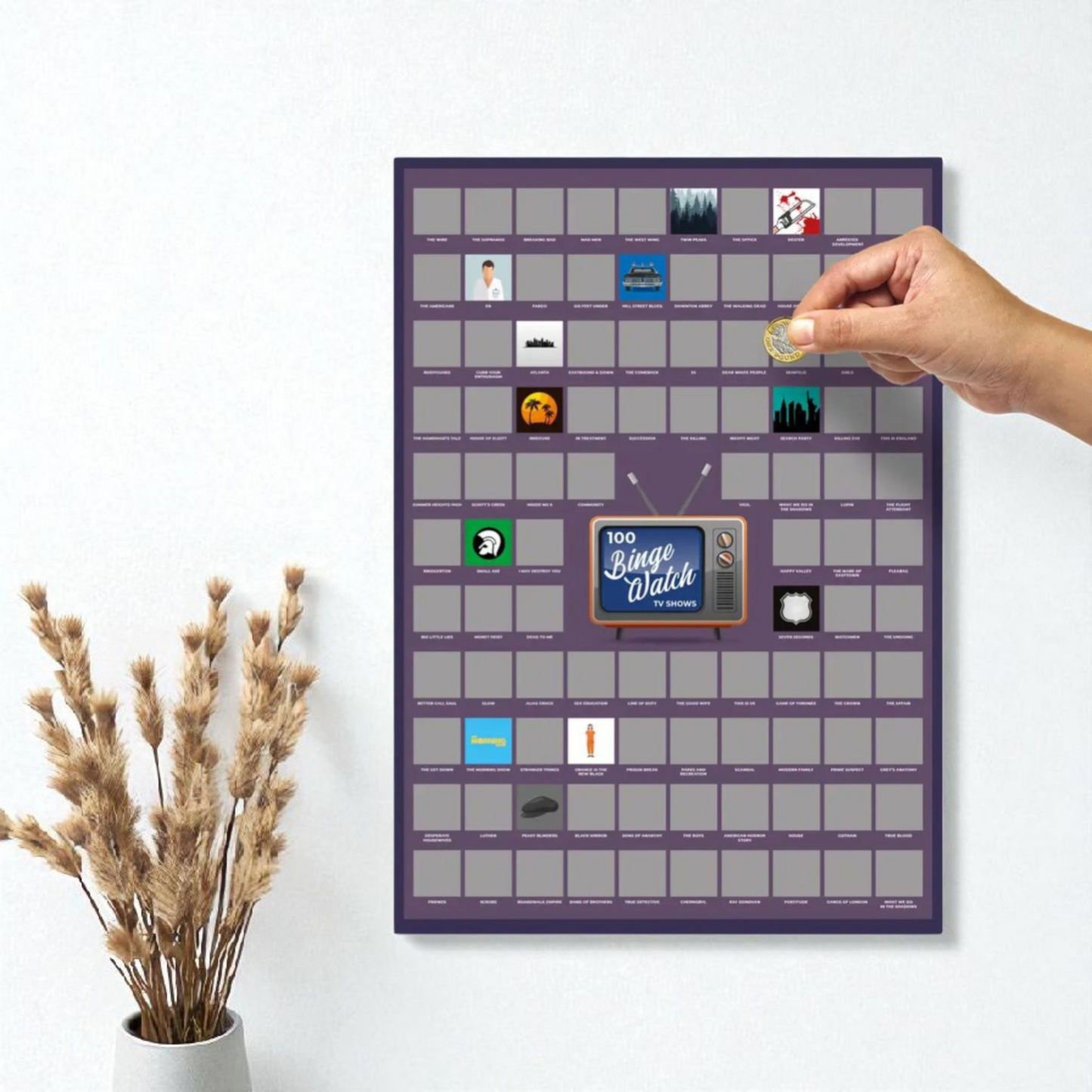 Scratch-off poster – 100 cult series