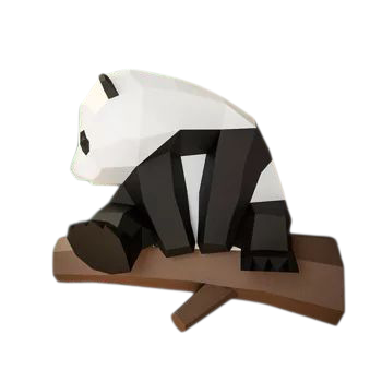 Panda Papercraft 3D – Kit de bricolage adorable DIY