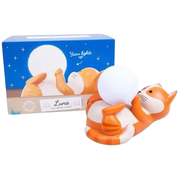 Lampe d’ambiance Luna Cat – Pelote de laine lumineuse