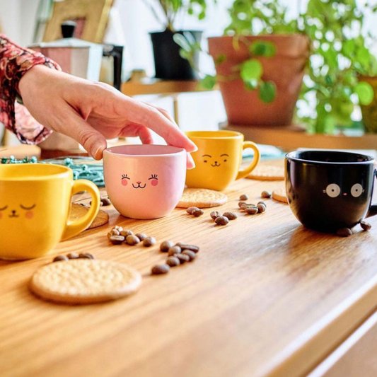 Set de 4 tasses à espresso kawaii