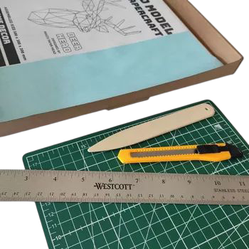 Ours endormi Papercraft 3D – Kit de bricolage poétique DIY