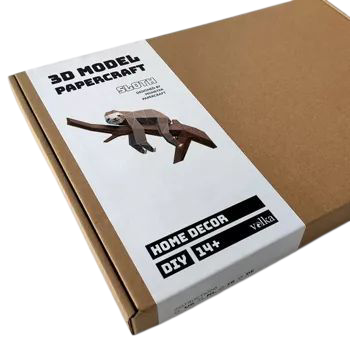 Paresseux Papercraft 3D – Kit de bricolage original DIY