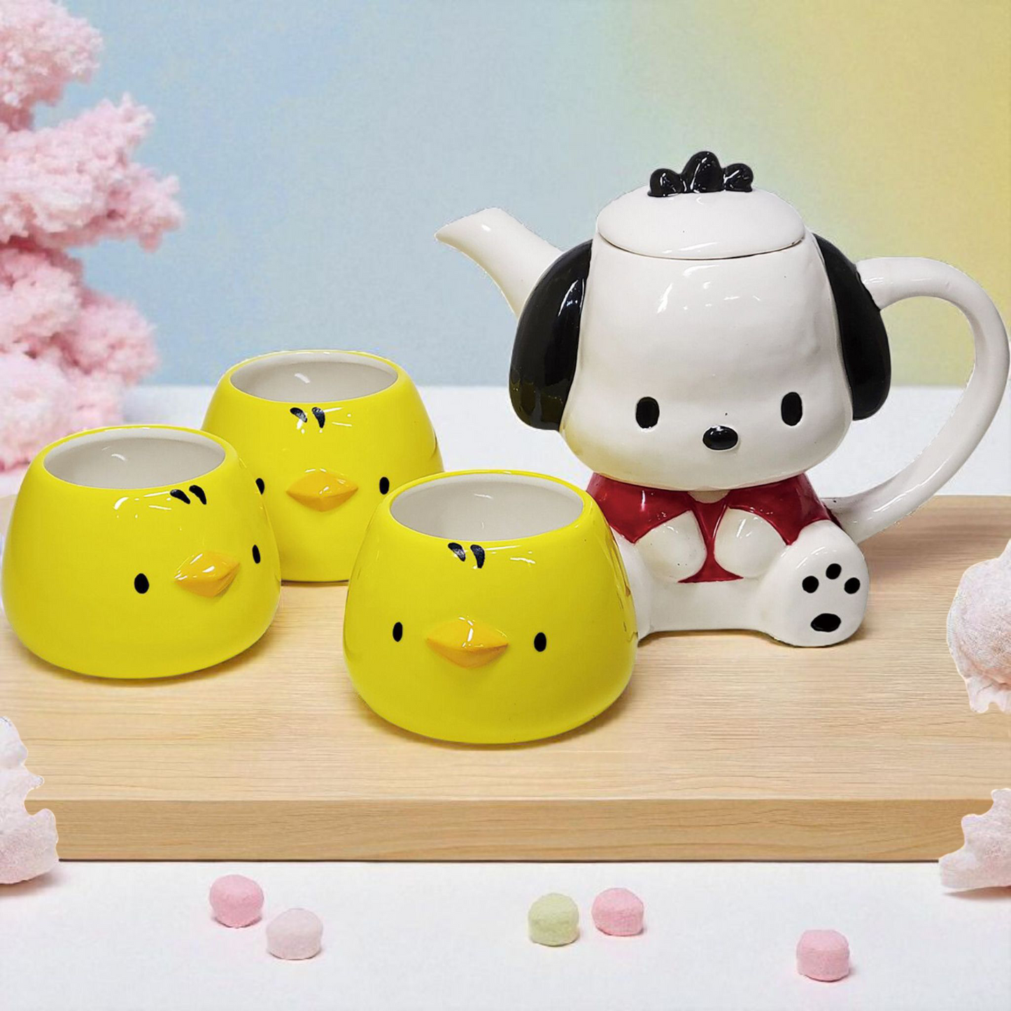 Set à thé Pochacco + poussins