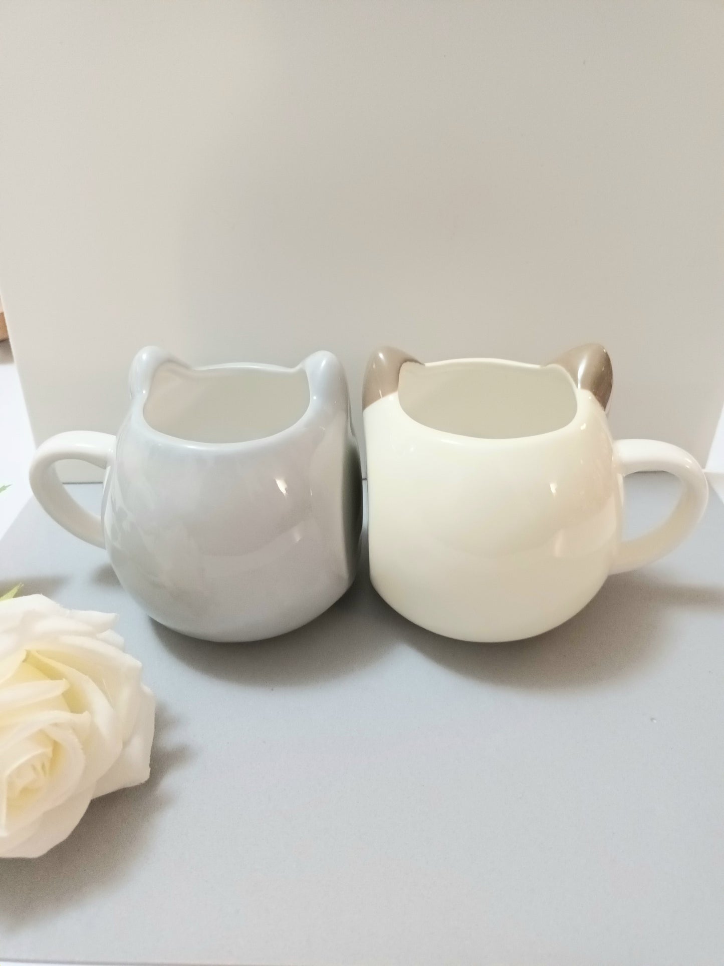 Duo de Mugs Chats en Porcelaine
