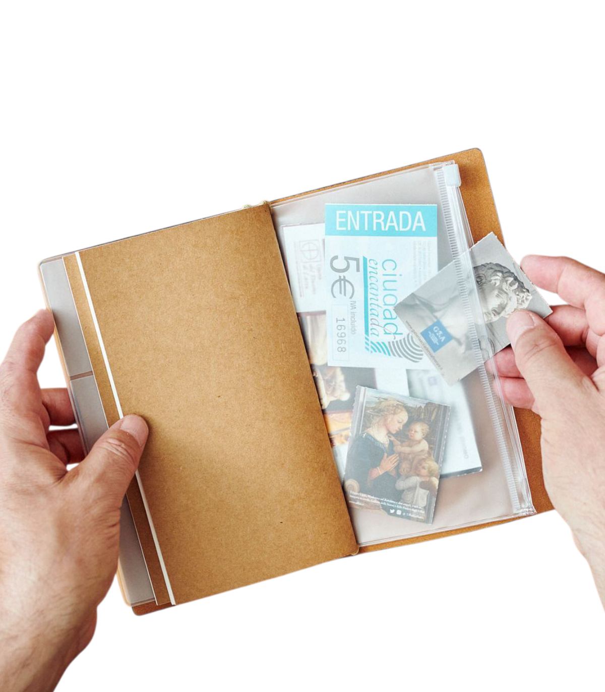 Carnet de voyage design vintage moto
