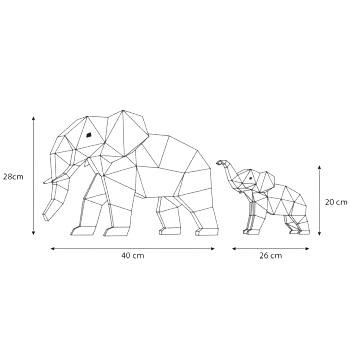 Éléphants Papercraft 3D – Kit créatif et décoratif DIY