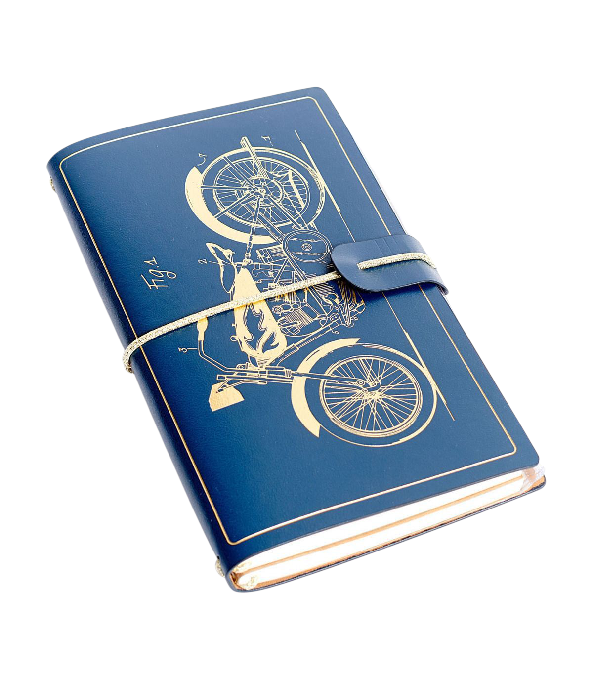 Carnet de voyage design vintage moto