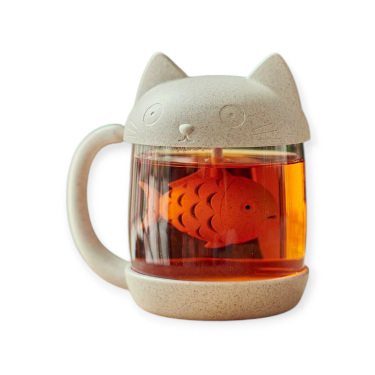 Tasse à thé Chaton & poisson