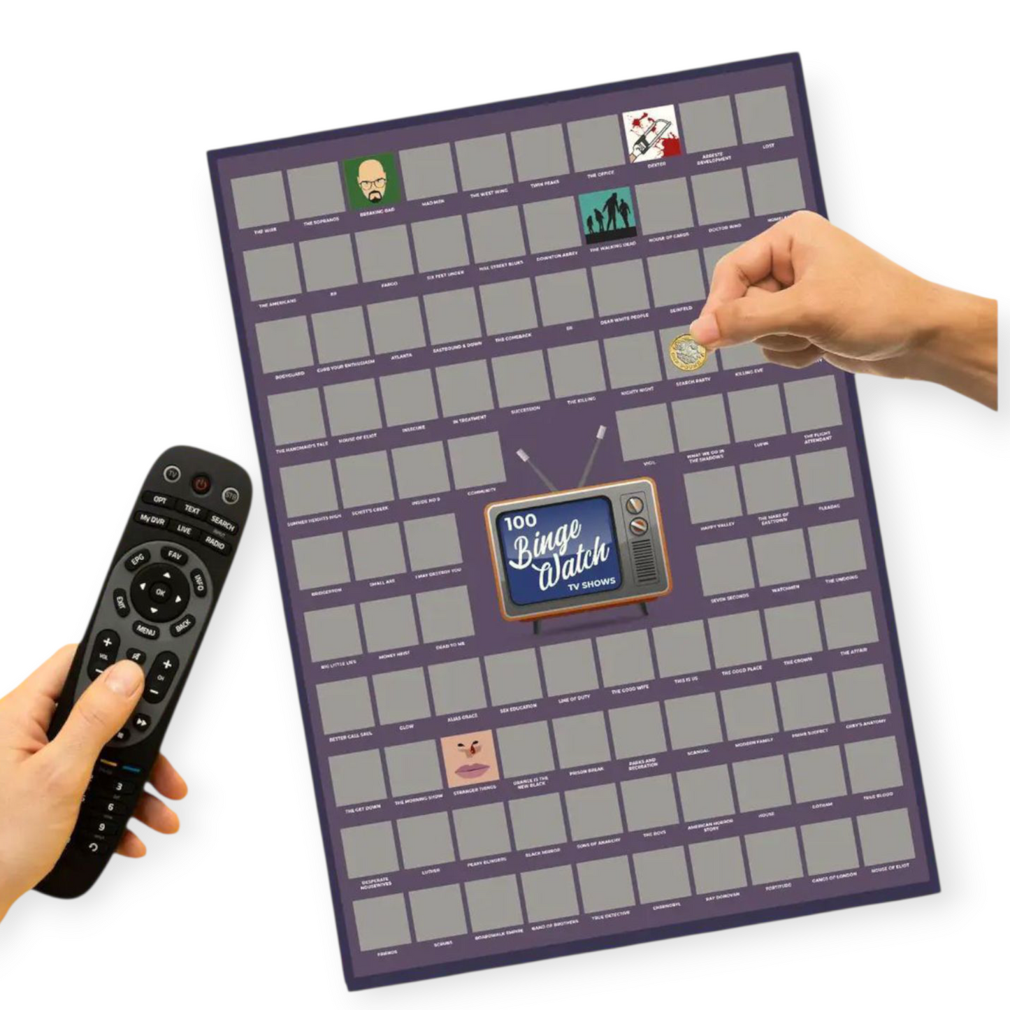 Scratch-off poster – 100 cult series