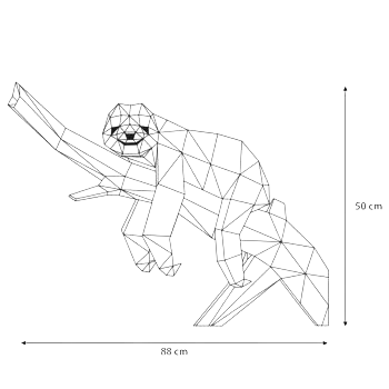 Paresseux Papercraft 3D – DIY