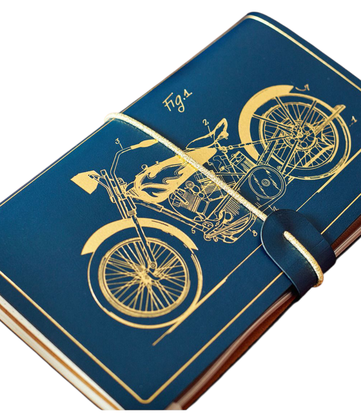Carnet de voyage design vintage moto