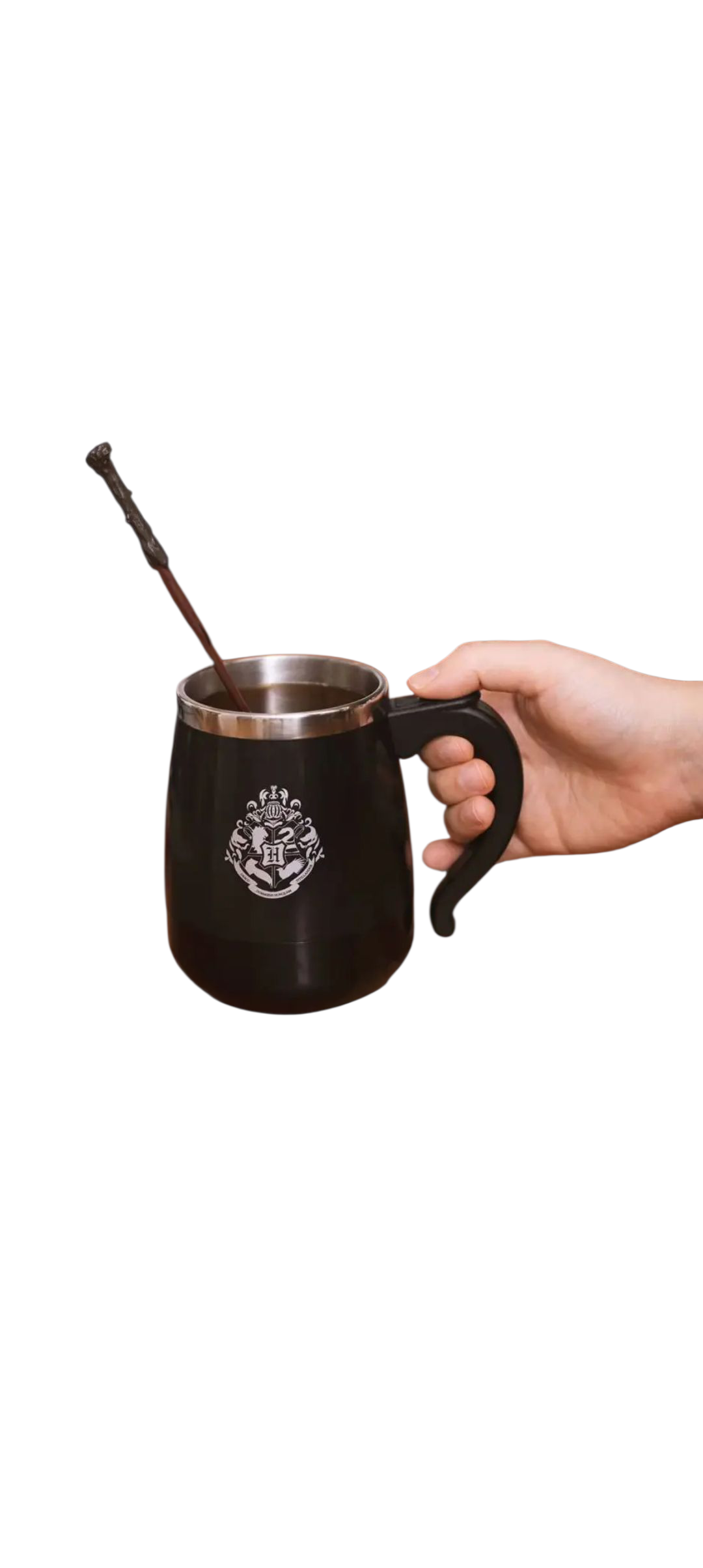 Mug Harry Potter à mélange automatique avec baguette magique – 450 ml