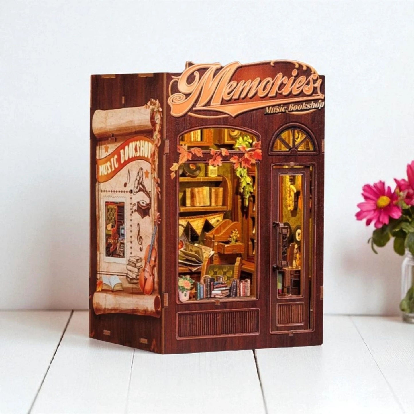 Book Nook DIY Librairie Musique