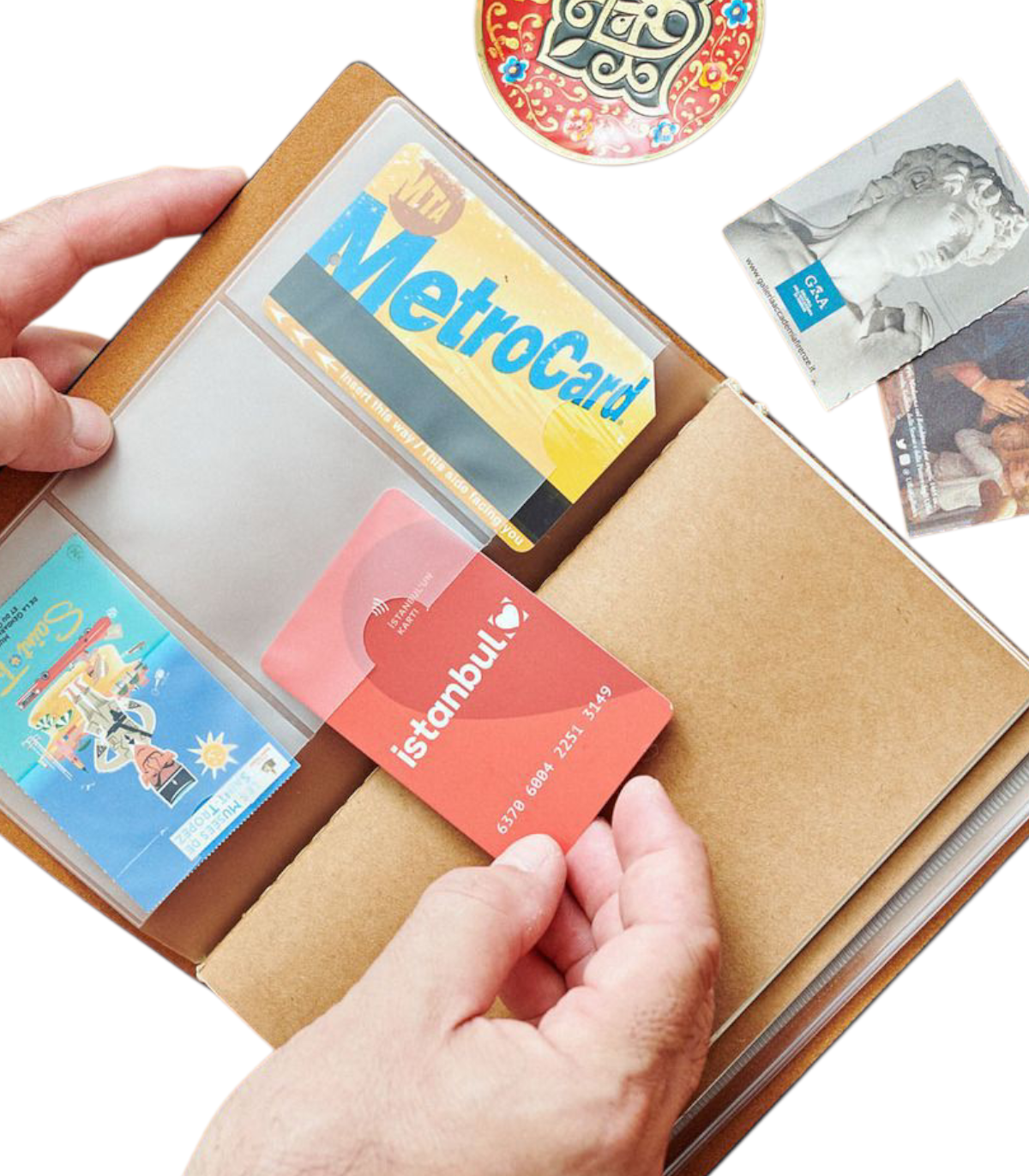 Carnet de voyage design vintage moto