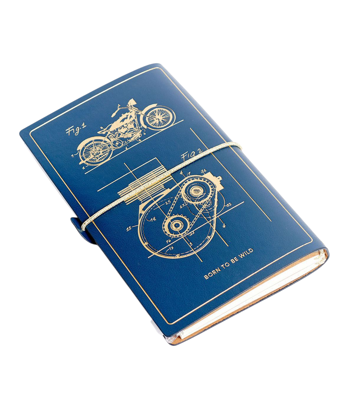 Carnet de voyage design vintage moto