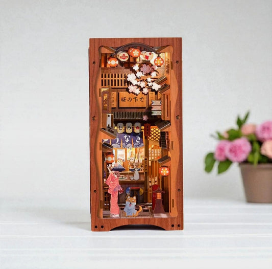 Book Nook Under the Sakura Tree DIY