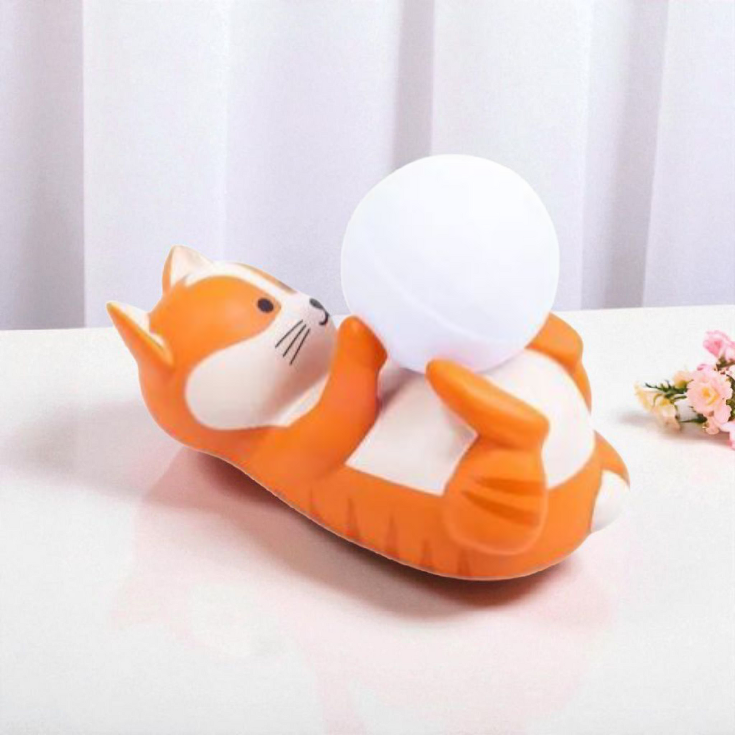 Lampe d’ambiance Luna Cat – Pelote de laine lumineuse