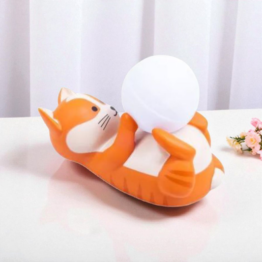 Lampe d’ambiance Luna Cat – Pelote de laine lumineuse
