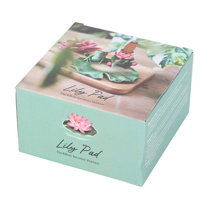 Porte-encens grenouille & nénuphars