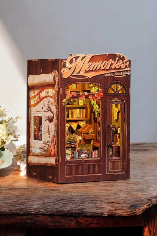 Book Nook DIY Librairie Musique