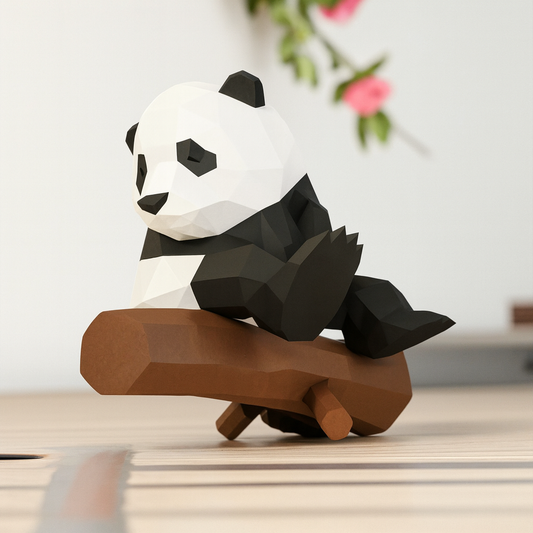 Panda Papercraft 3D – Kit de bricolage adorable DIY