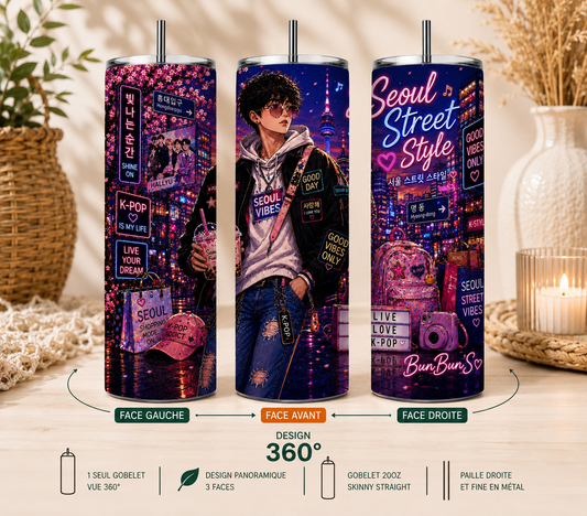 Gobelet K-Pop "Seoul Street" - BunBun'S