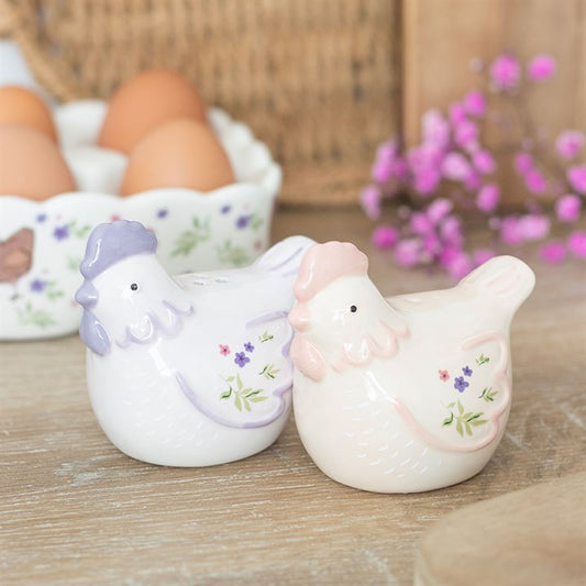 Duo Salière & Poivrière Poules Pastel - BunBun'S