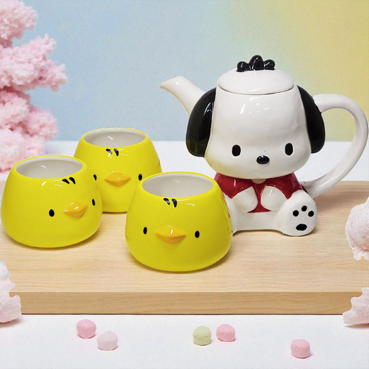 Set à thé Pochacco + poussins