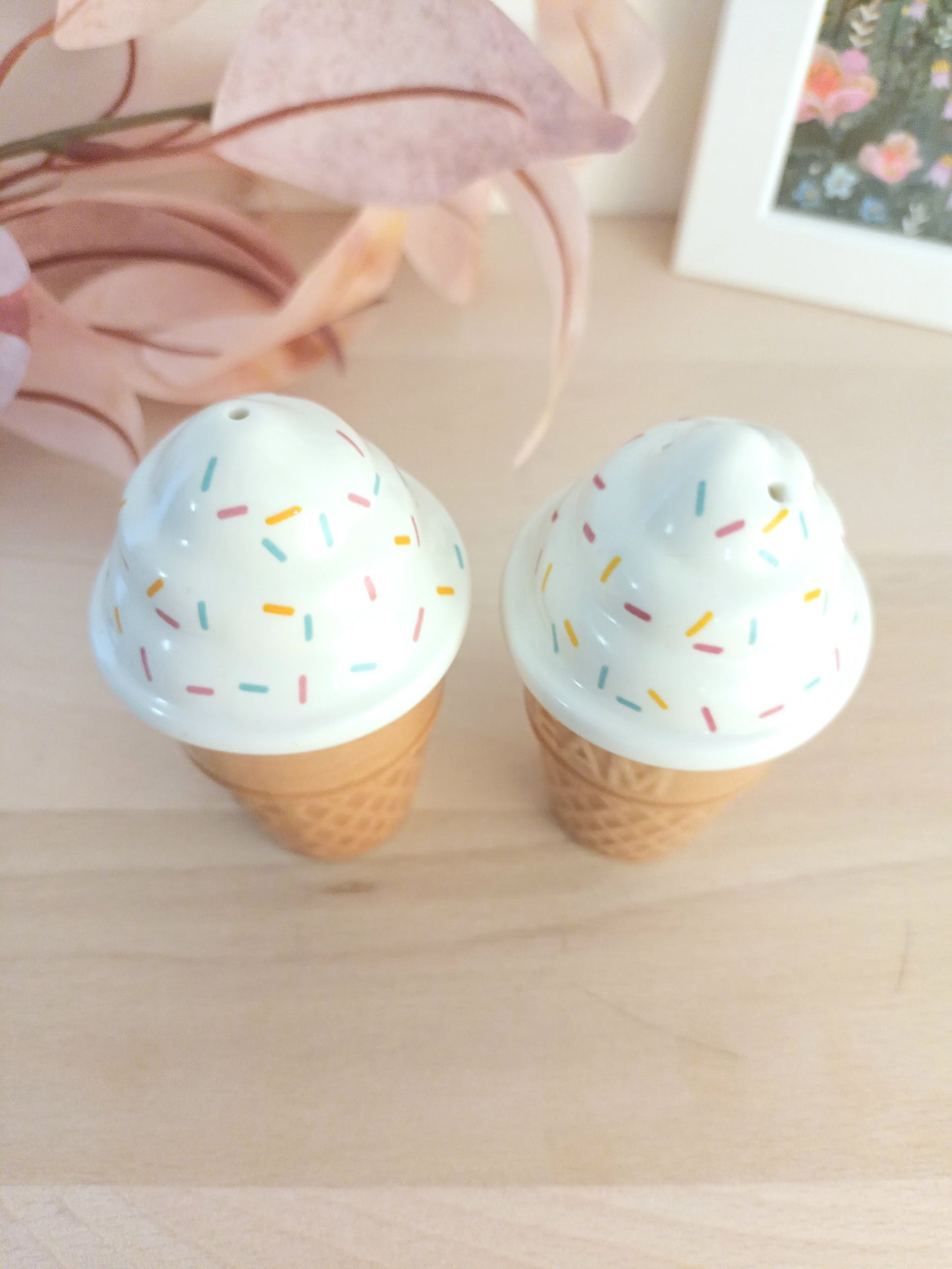 Duo salière & poivrière – Cornets de glace