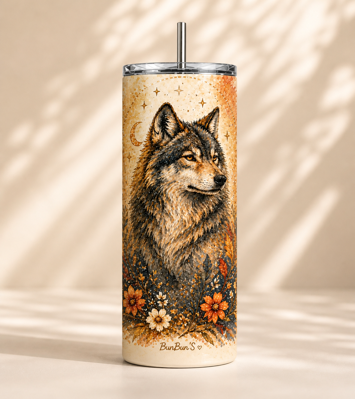 Gobelet Aquarelle – « Loup » - BunBun'S