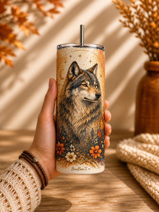 Gobelet Aquarelle – « Loup » - BunBun'S