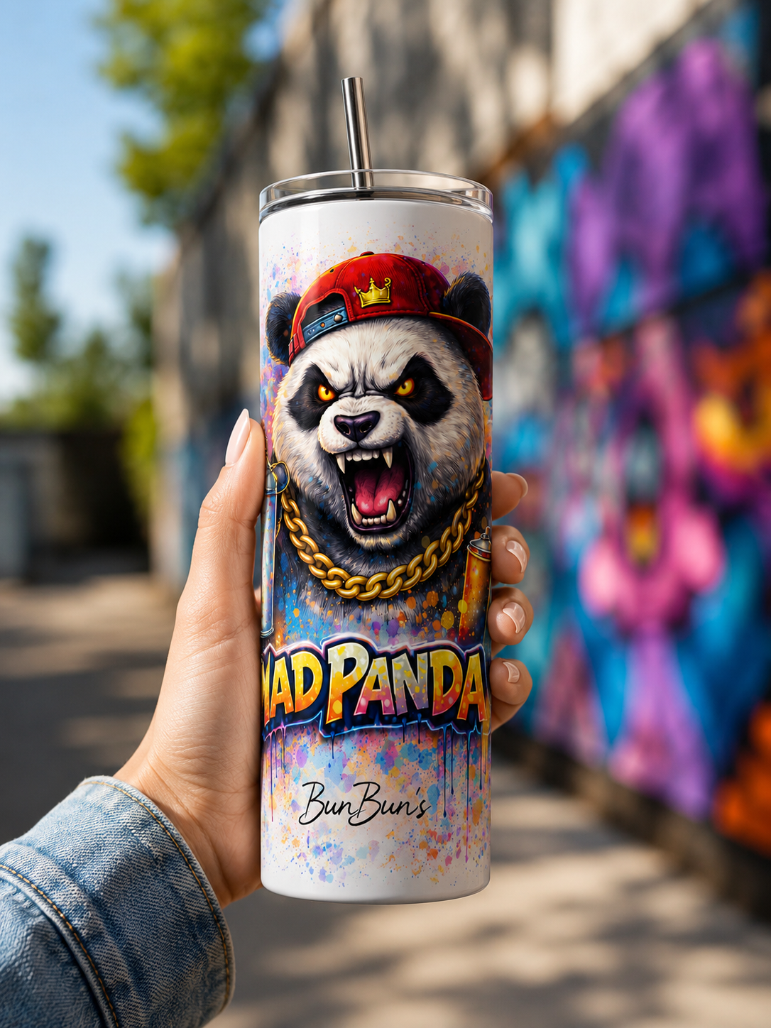 Gobelet Art Urbain "Mad Panda" - BunBun'S