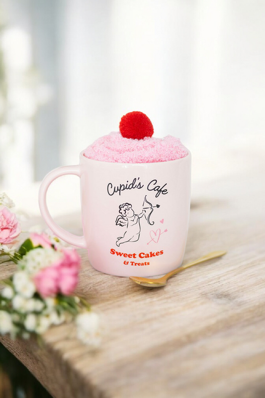 Mug cupidon + chaussettes + cuillère