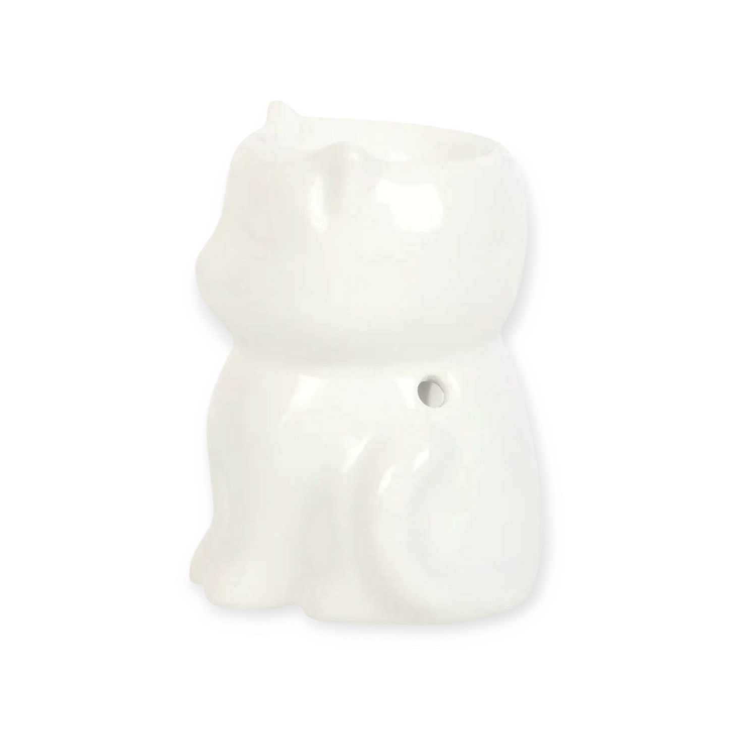 Brûleur d'huile Chat blanc