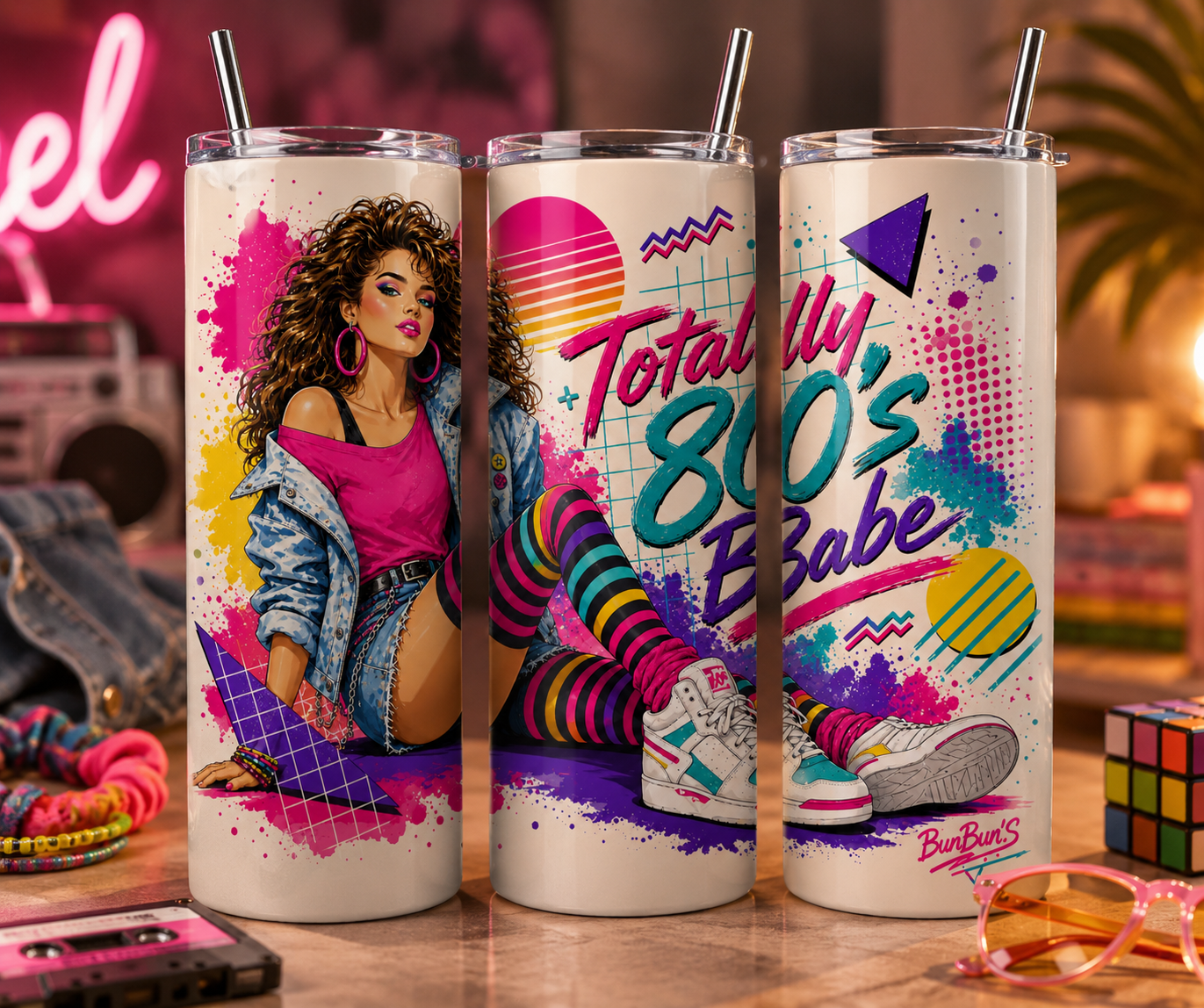 Gobelet 80'S "Totally 80'S" - BunBun'S