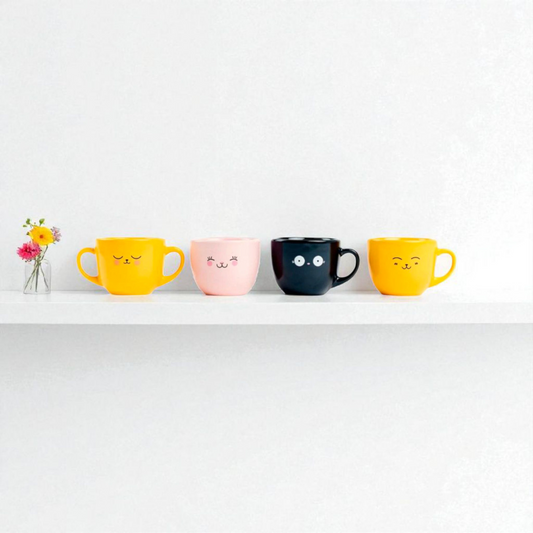 Set de 4 tasses à espresso kawaii