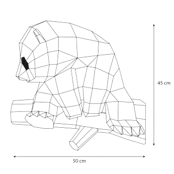 Panda Papercraft 3D – Kit de bricolage adorable DIY