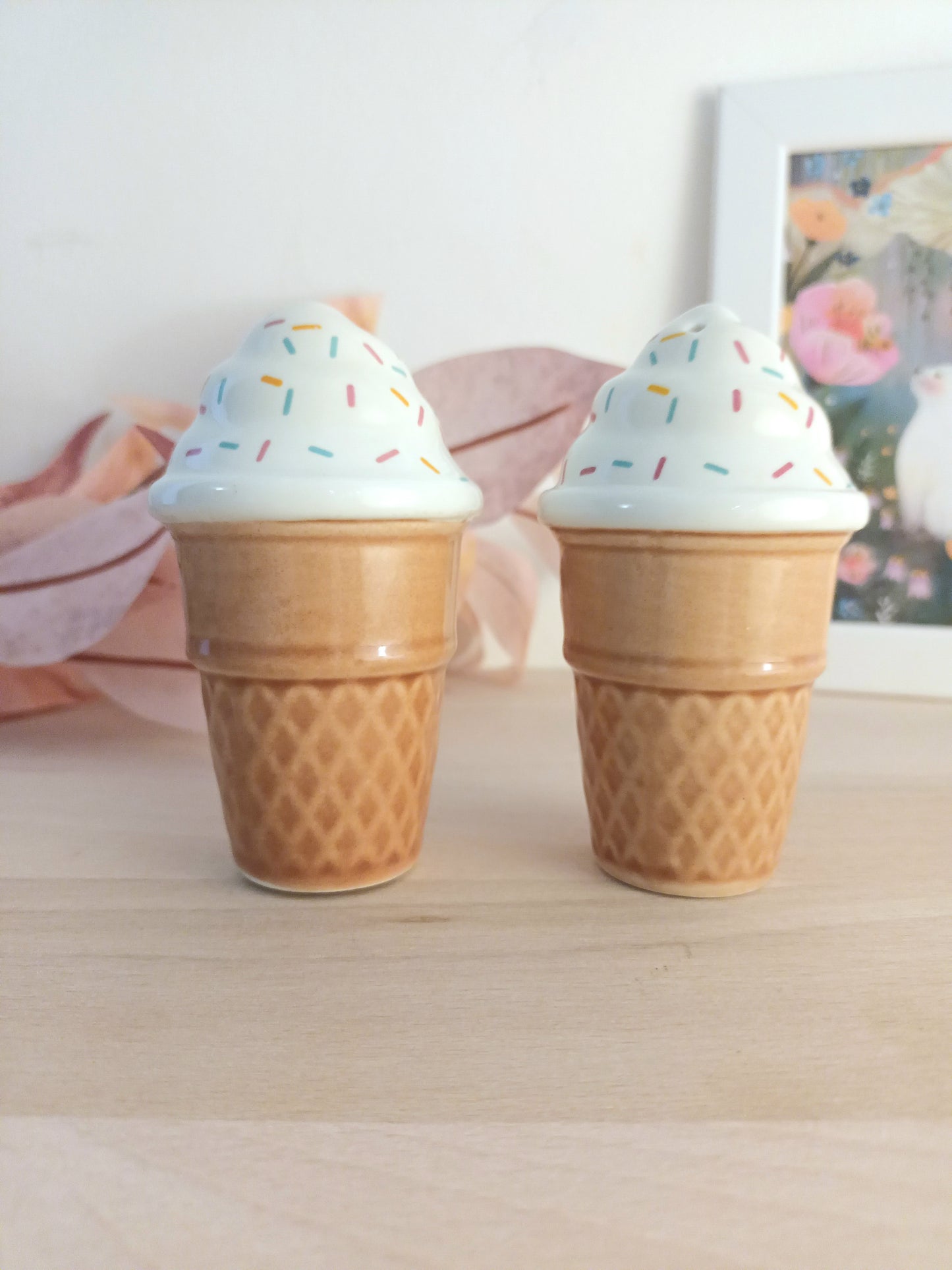 Duo salière & poivrière – Cornets de glace
