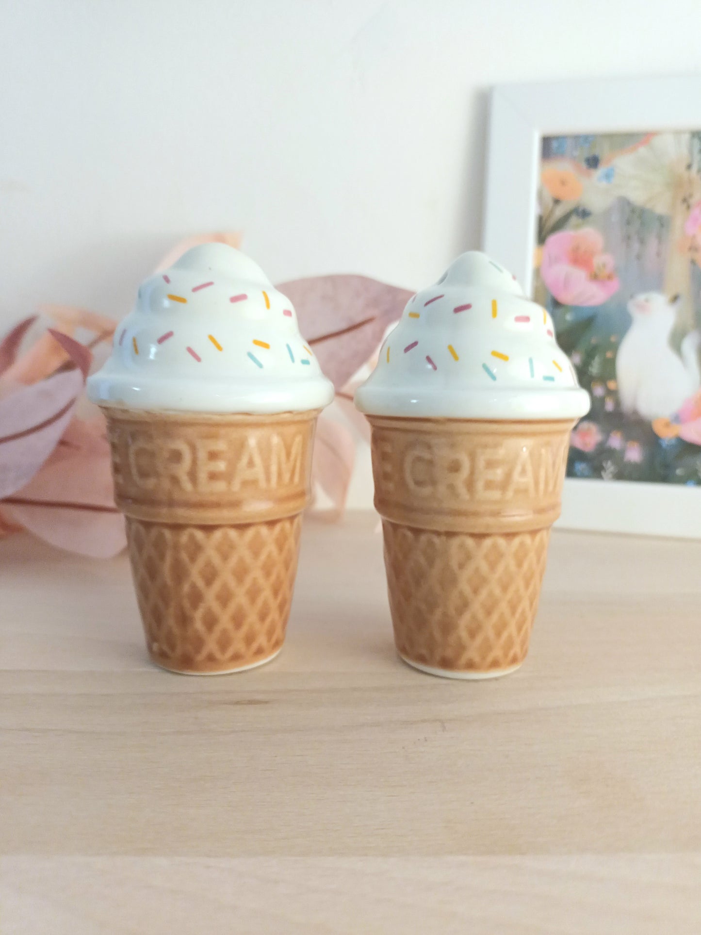 Duo salière & poivrière – Cornets de glace