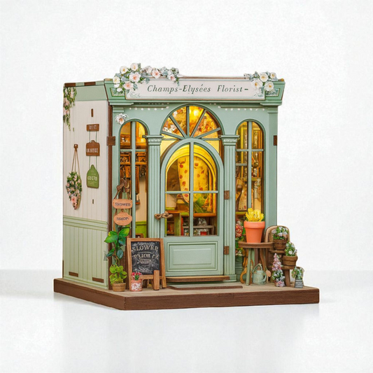Book Nook en bois LED Champs-élysée – Kit DIY 199 pièces