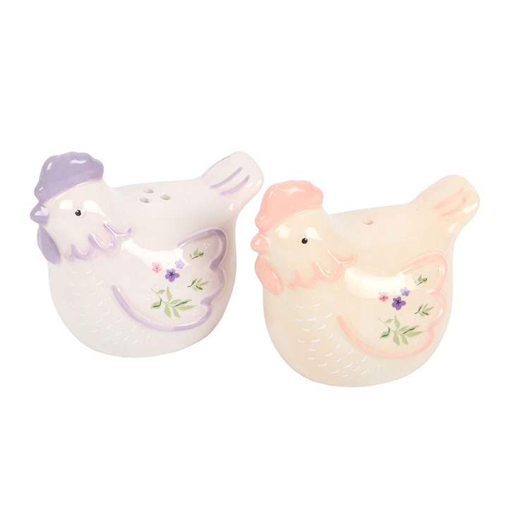 Duo Salière & Poivrière Poules Pastel - BunBun'S