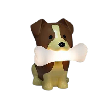 Lampe d’ambiance « Rufus le chien » – Os lumineux