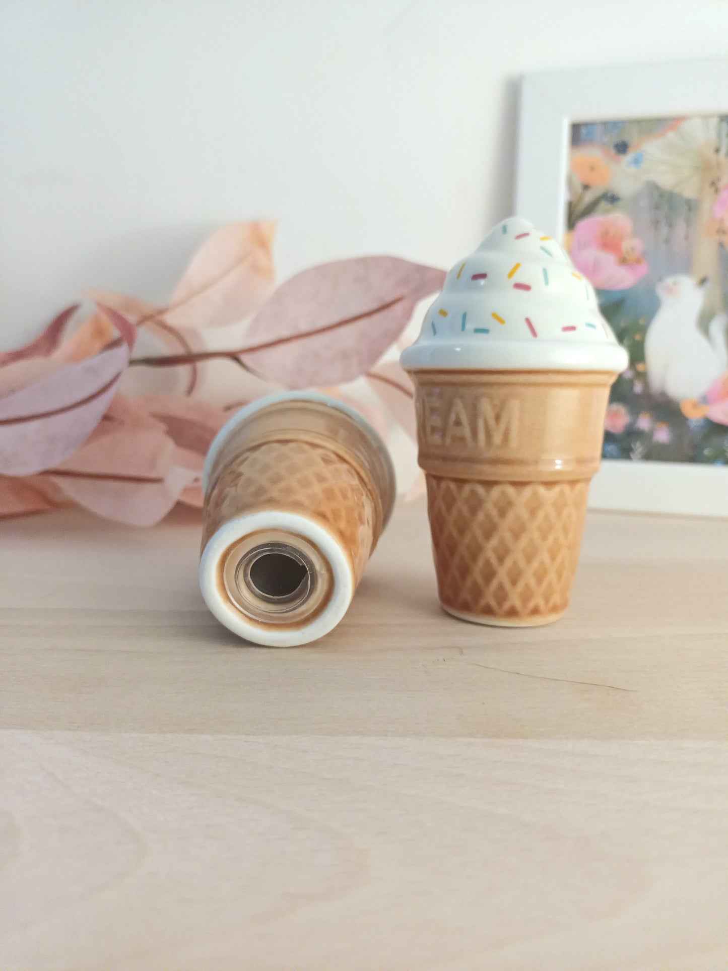 Duo salière & poivrière – Cornets de glace