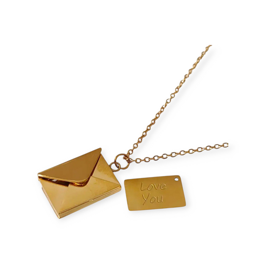 Collier Enveloppe Love you