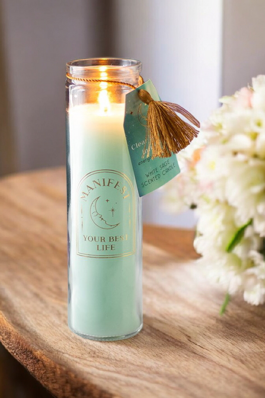 Bougie Sauge Blanche & Quartz