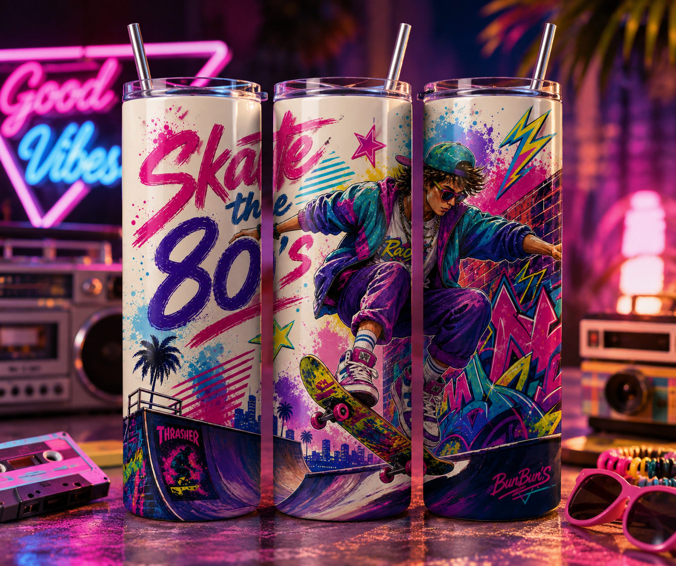 Gobelet 80'S "Skate the 80'S" - BunBun'S